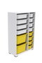Hanah Home Armario Multiusos Blanco y Amarillo